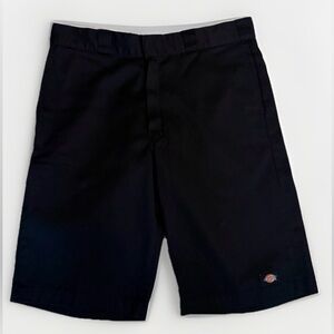 Dickies Relaxed Fit Shorts Mens Size 36 Black Flat Front